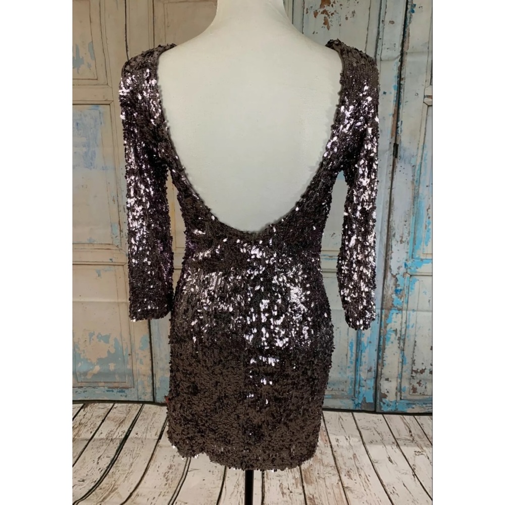 RUBBER DUCKY Plunge Back Mini Dress - Picture 3 of 4